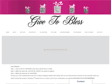 Tablet Screenshot of givetobless.org